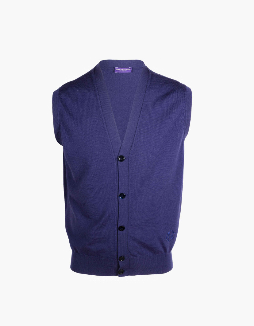 Patrick Hellmann Collection Purple Vest 100% Wool image